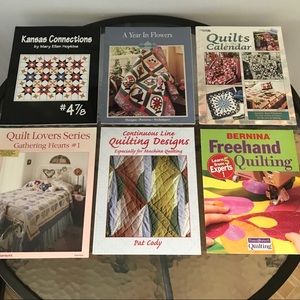 Collection of 6 Quilting books, very good like new